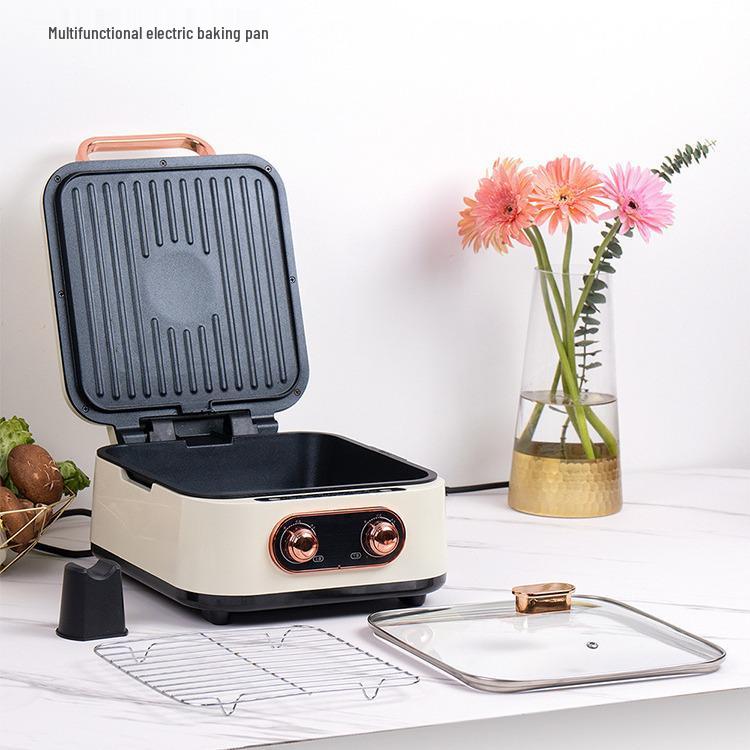 Electric Non-Stick Pancake Maker: Double-Sided Heating Griddle & Crepe Pan for Breakfast.