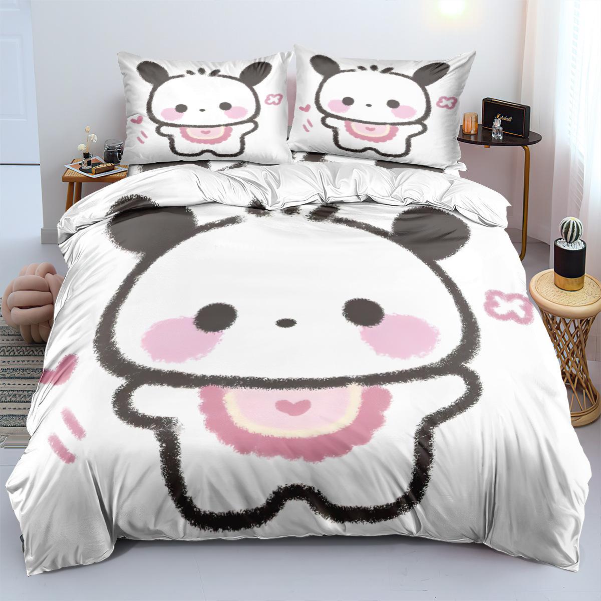 

Детское постельное белье, комплект из трех предметов, 90-120 г, абразивная ткань, 3D цифровая печать 90 * 200