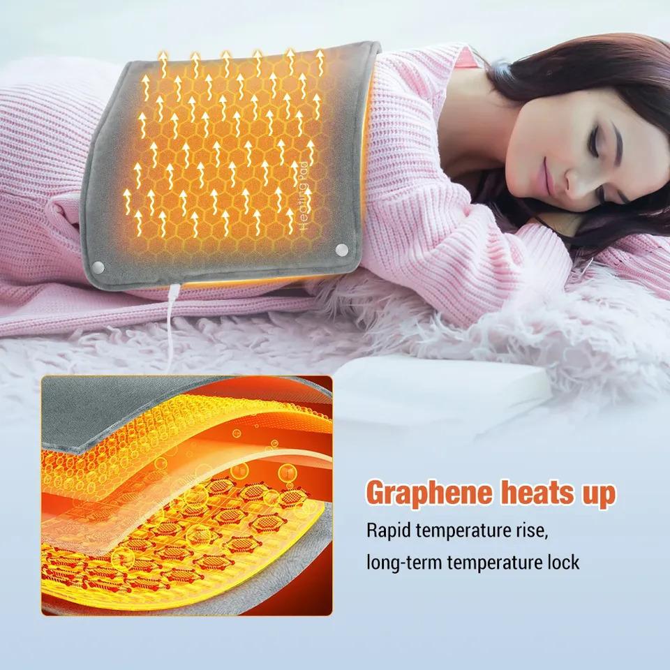 New Graphene Quick Heating Warming Pad with Adjustable Temperature and Timing USB Power Supply Office and Home Warming Handbags
