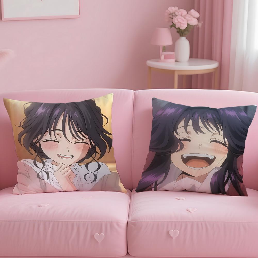 popular anime character Kaoruko Waguri Cushion Cover Soft & Easy-Wash Pillow Case – Versatile for Couch, Bed, Travel and Office