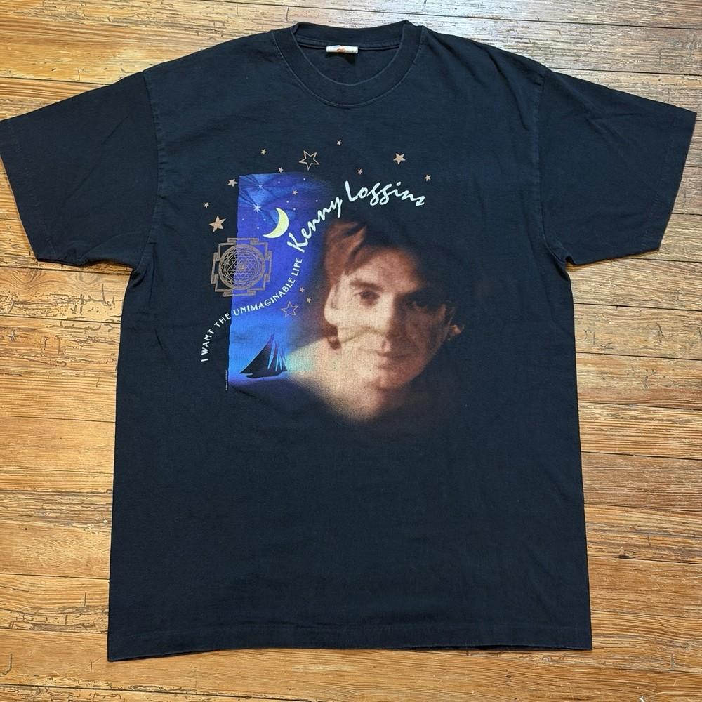 Vintage 90s Kenny Loggins Shirt Size Large Band Tour Rock Folk Pop Alternative Unisex T-Shirt