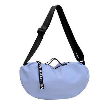 SEYIXU Shoulder Bag for Men and Women, Crossbody Bag, Drum Bag, Yoga Bag, Sports Bag, Travel Bag, Lightweight, Simple Design (Type A - Light Blue)