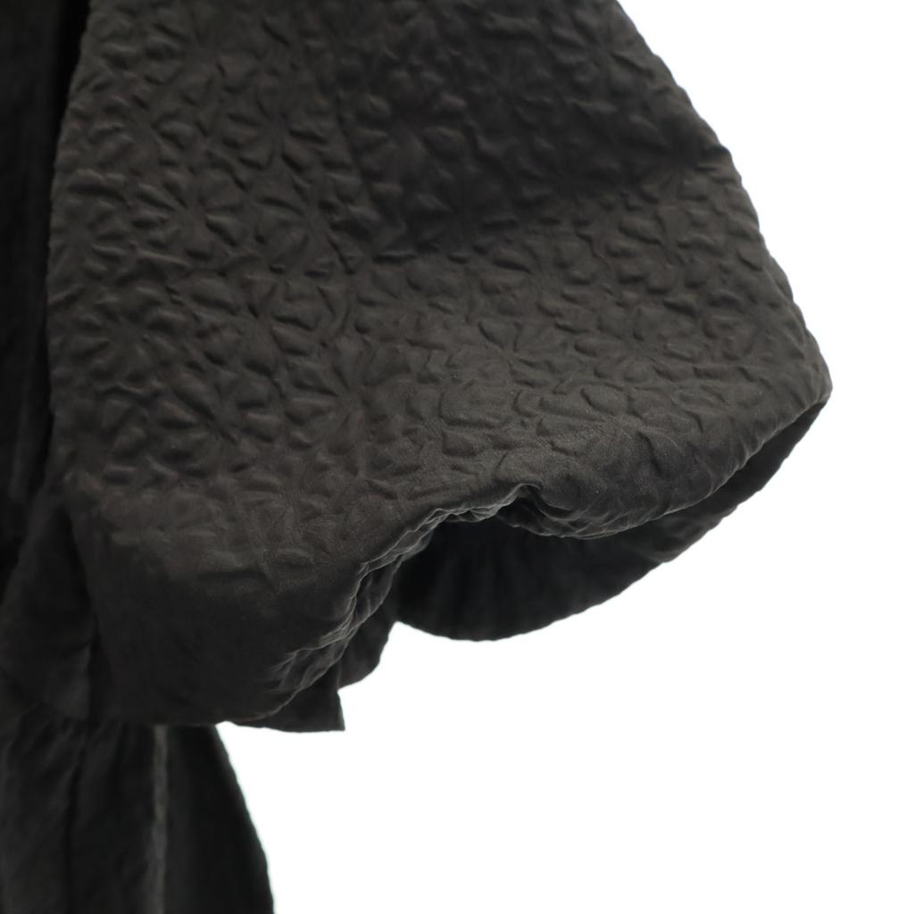 FREAK'S STORE Dreiviertelarm Gefaltetes Jacquard-Minikleid F schwarz Damen Gebraucht