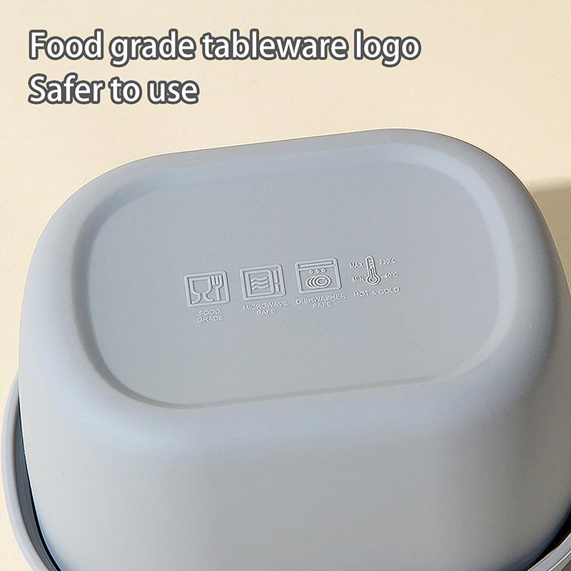 200/300/600 Ml Silikon Bento Kutuları Öğle Yemeği Kabı Sızdırmaz Öğle Yemeği Kabı, Bpa İçermez, Bulaşık Makinesinde Yıkanabilir