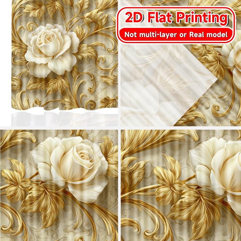 2D Flat Printing  2pcs Elegant Drapery Modern Minimalist Curtains Versatile 100% Polyester Curtains Decorations For Home Perfect