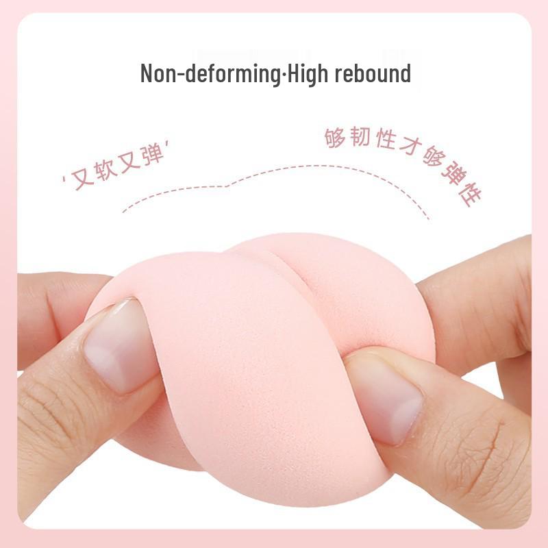 Non-Absorbing, Super Soft Makeup Sponge - Colorful Puff with Cut Surface for Liquid Foundation