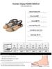 Women's 2025 Spring Rhinestone Bohemian Flat Sandals, Round Toe, Plus Size Available.