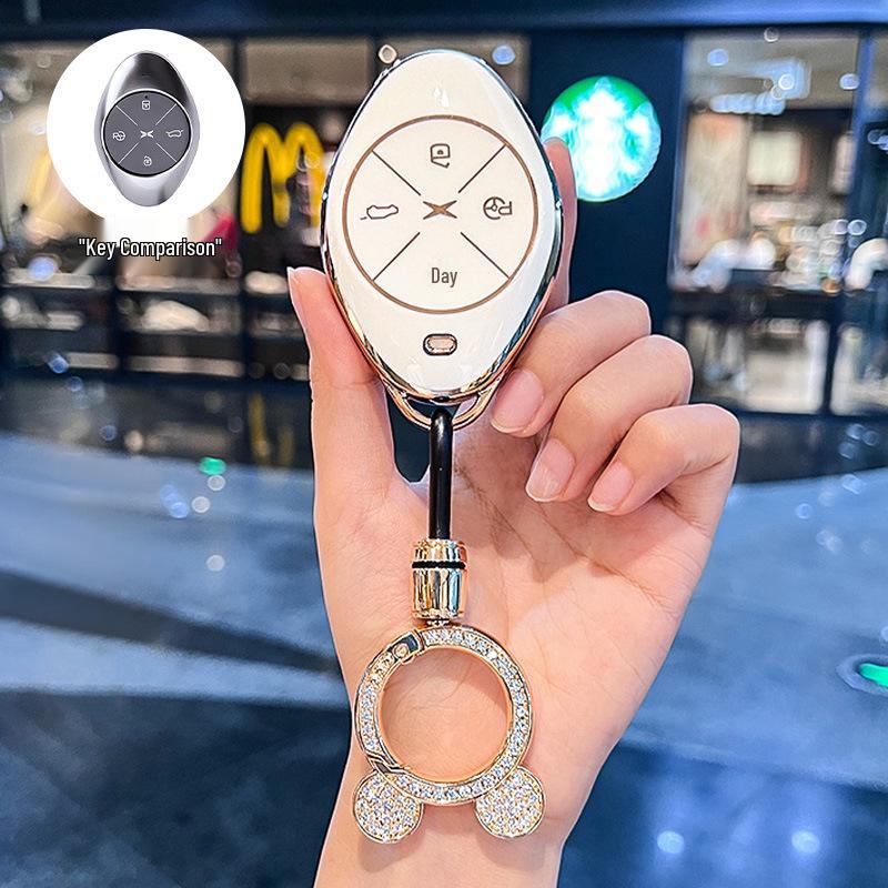 Premium Key Cover & Keychain for Xiaopeng P7, G6, New P7i, P5, G3, G3i, G9 Models
