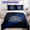 Set Lenzuola Stampato 3 Pezzi Portsmouth FC Traspirante Copripiumino con Federe Biancheria da Letto Decorativa per Camera da Letto Casa