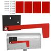 2/1 STÜCK Briefkastenflagge Ersatzset Langlebig Wetterfest Rot Metall Ausgehend Briefkastenflagge Set Weg Professionelles Set