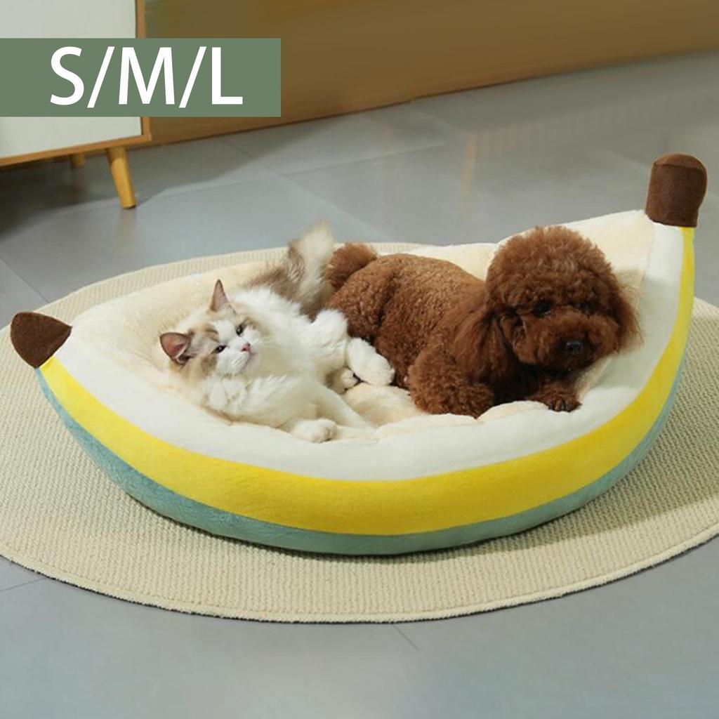 Banana Dog Nesting Bed Comfortable Soft Washable for Kittens and