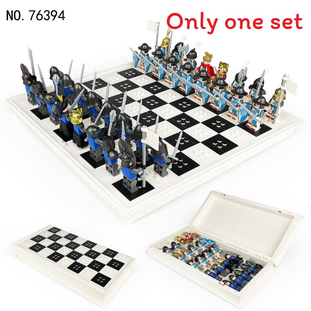 Classic Chess Building Blocks Set With Plastic For Kids And Adults