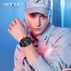 Sanda Trendy Men's Dual Display Luminous Waterproof Electronic Watch - Casual and Versatile with Countdown Timer