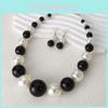Geometric Pearl Necklace And Earring Set For Women In Summer