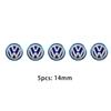 5/10Pcs 14MM Car Remote Key Badge Emblem Metal Logo Stickers For VW GTI Polo Golf Passat Tiguan Arteon Touareg CC Taigo Caddy Je QO2