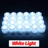 1/48PCS Flameless Led Candle Christmas Wedding Party Decoration Table Lamp Heart-shape Electronic Battery-Power Tealight Candles