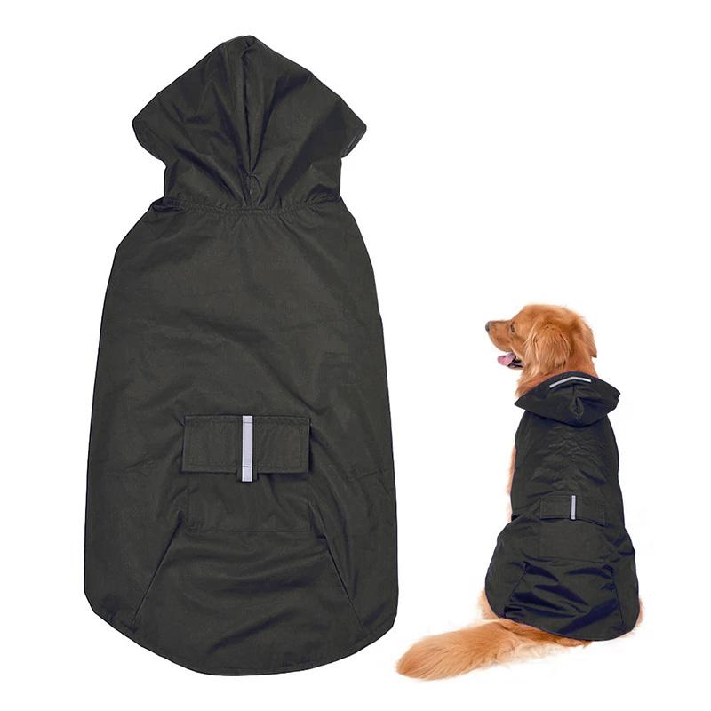 Dog Raincoat Small Large Dogs Waterproof Pet Clothes Reflective Dogs Rain Coats Hooded Jacket Raincoat Chihuahua Pet Supplies