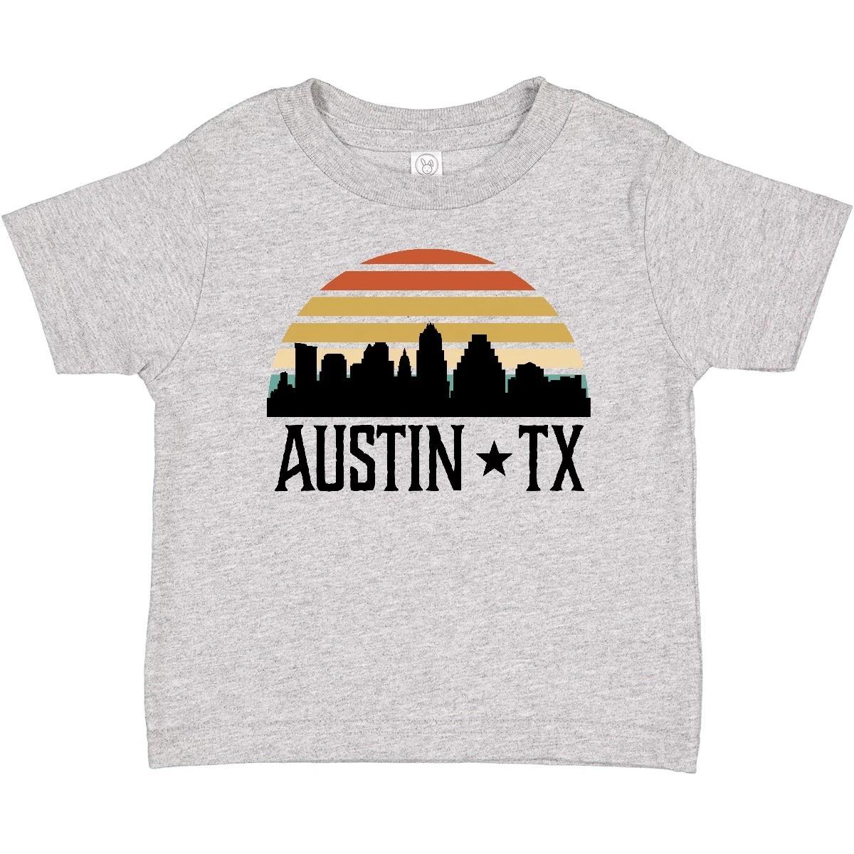 

Inktastic Austin Texas Skyline Vintage Baby kids boys T-Shirt Travel Clothing Trip Infant 160