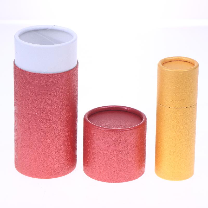 1 Pcs Copperplate Paper Tube Box Paper Gift Packaging Round Cylinder Oil Bottle Package Cardboard Tube For Essential Oil Perfume