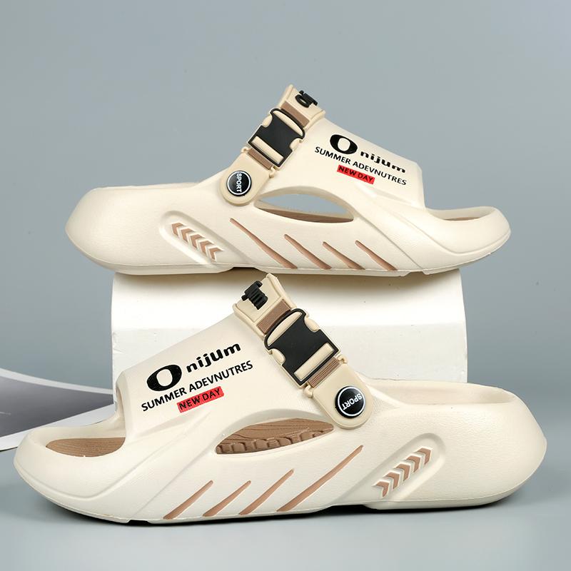 

Новые мужские тапочки, уличные сандалии, пляжные, удобные, мягкие, домашние тапочки, повседневная обувь, мужские уличные сандалии, большой размер 46 47 38-39