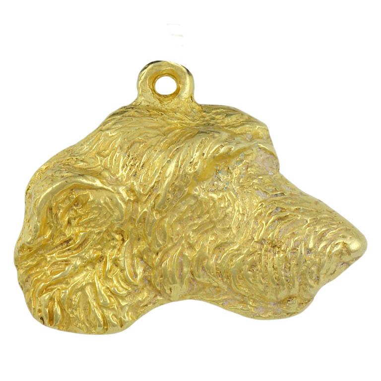 Irish Wolfhound - necklace with a dog in a gift box, gold-plated pendant for a dog lover, striking jewelry by Art-Dog