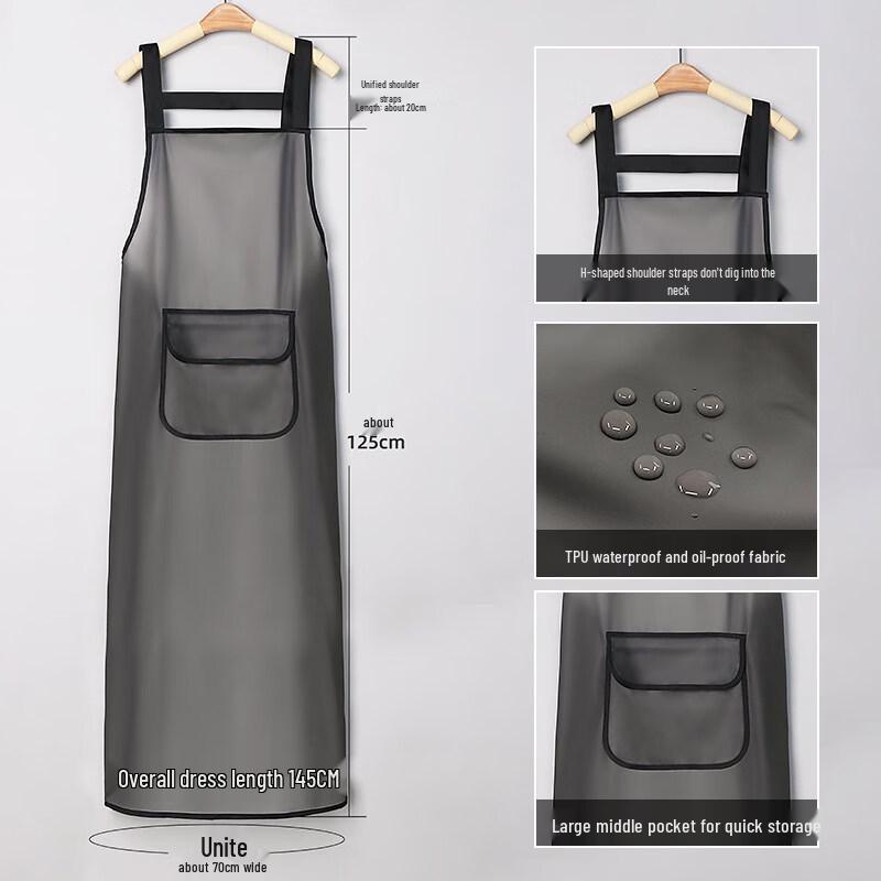 BeiYou Women s Waterproof Oil-Proof Kitchen Apron