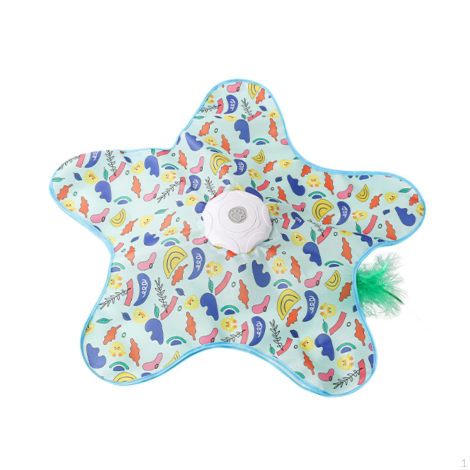 

Забавная игрушка-пиналка для кошек, движущееся скрытое перо, интерактивная игрушка-закидушка для скучающих взрослых жёлтый