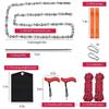 53 Inch Rope Saw, High Reach Tree Limb Hand Rope Chainsaw, 68 Sharp Teeth Blades, Rope Saw with 2 Extra Handles Ropes Webbing S-hook Carabiner