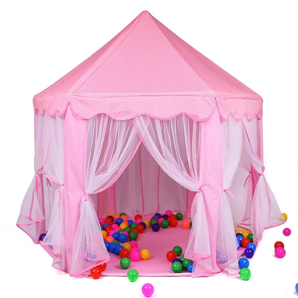 [selling-Home] Kids' Tent, Princess Castle-Shaped Foldable Playhouse, Secret Base, Birthday/Christmas Gift, Pretend Play