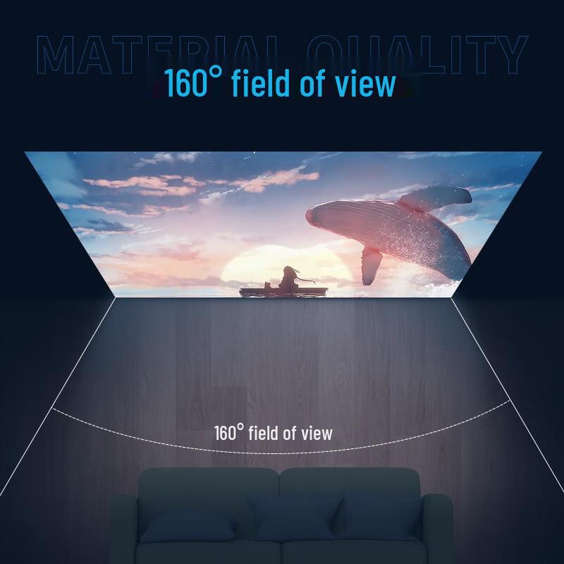 Anti-Light Diamond Fixed Frame Projector Screen