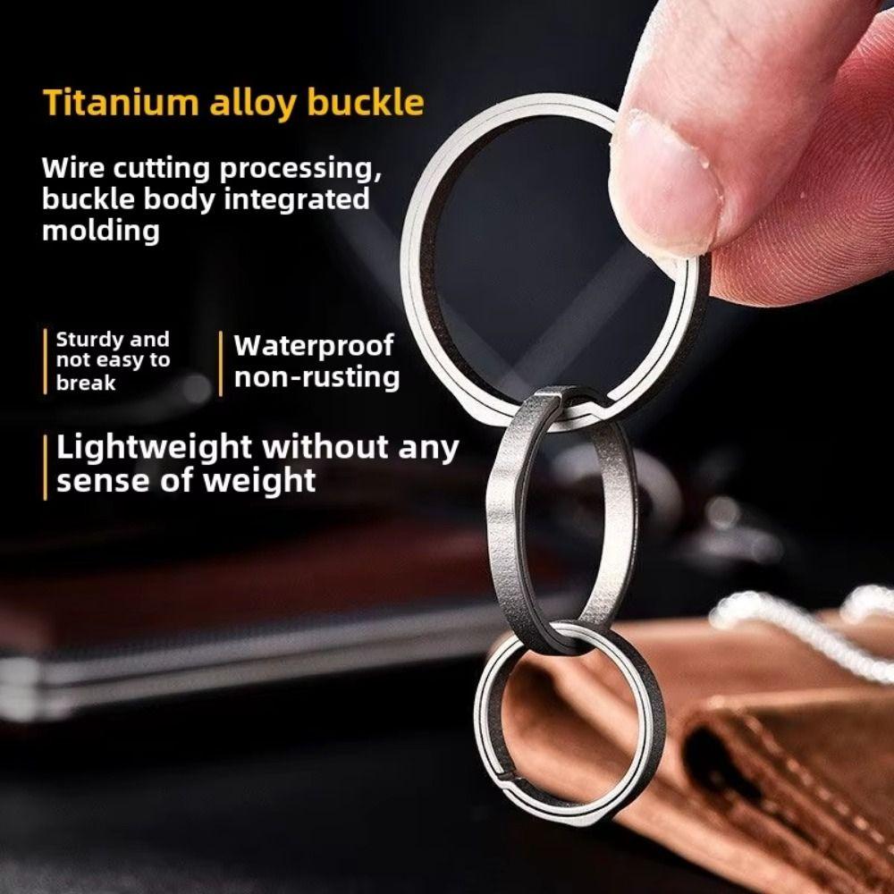 Simple Keychain Buckle Stylish Split Keychain Ring Portable Carabiner Keychain  Connecting Clasps