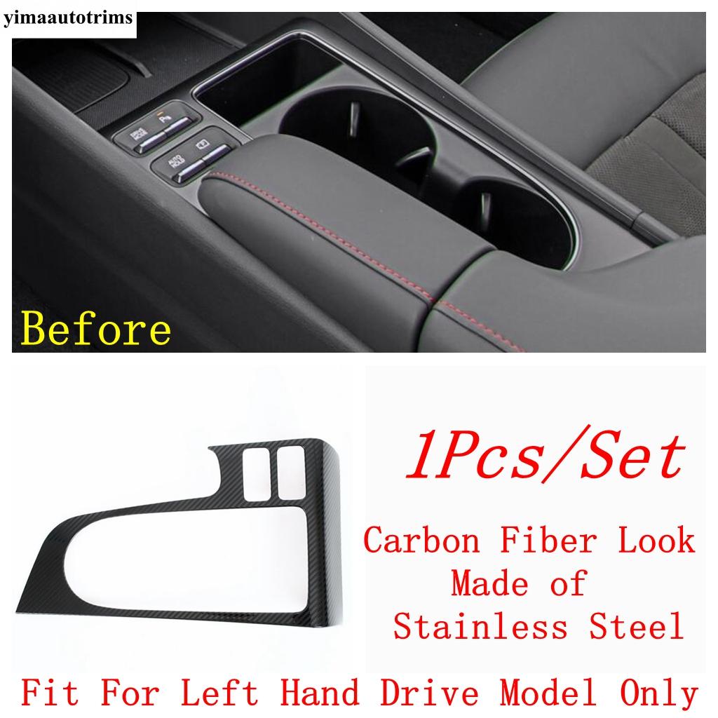 Central Control Shift Gear Shift Panel Water Cup Frame Cover Trim Stainless Steel Accessories For Hyundai Sonata 11th 2024 2025