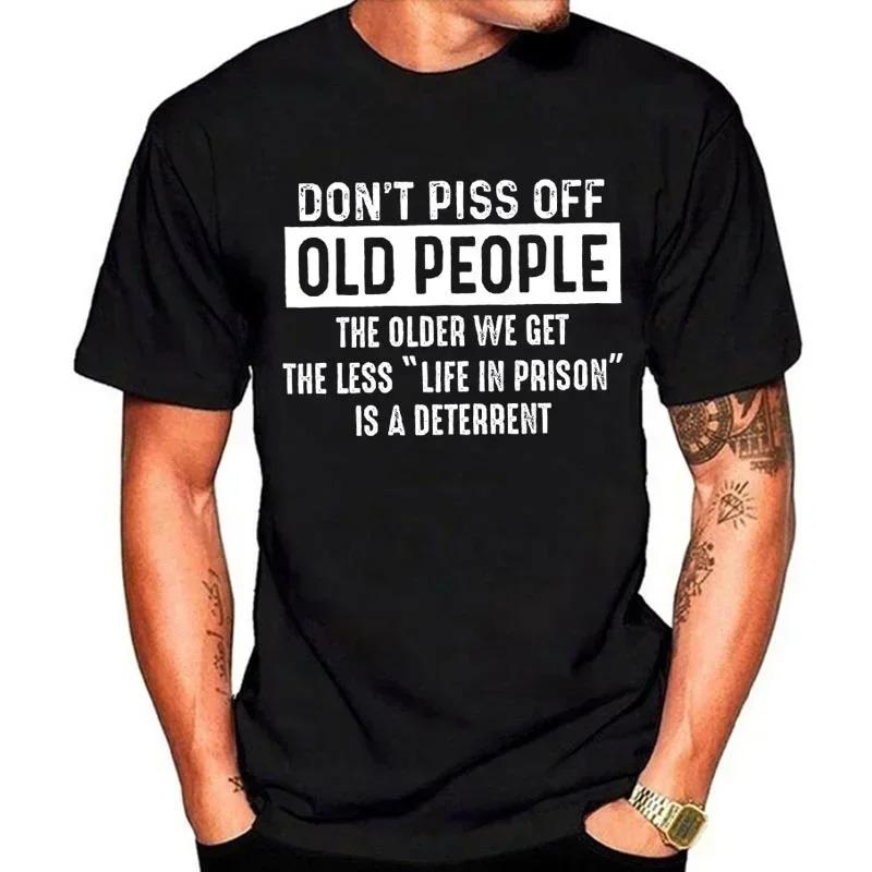 Dont Mess with Seniors Unisex Funny Summer TShirt Loose ShortSleeve Crew Neck Basic Breathable Soft Fabric Fits Casual S
