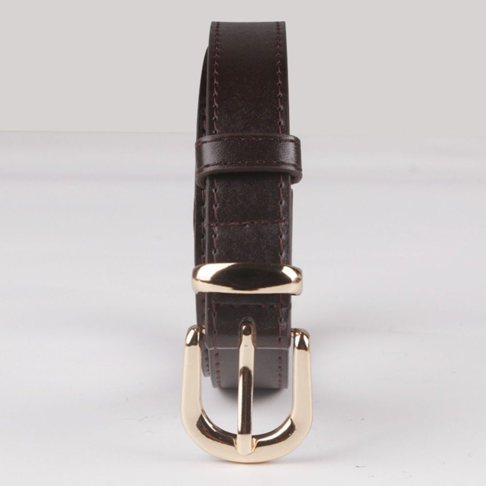 Fashion Pin Buckle Waistband Women Thin Waist Strap Versatile Leather Belt