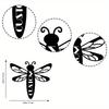 Custom Metal Dragonfly House Number Sign, Vertical Address Plaque, Door Emblem, Personalized Wall Art.