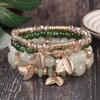 Bohemian Multilayer Beaded Wings Bracelet with Niche Design