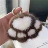 Stuffed Animal Cat's Paw Stuffed Keyring Love Plush Cat's Paw Pendant  Bag Ornaments