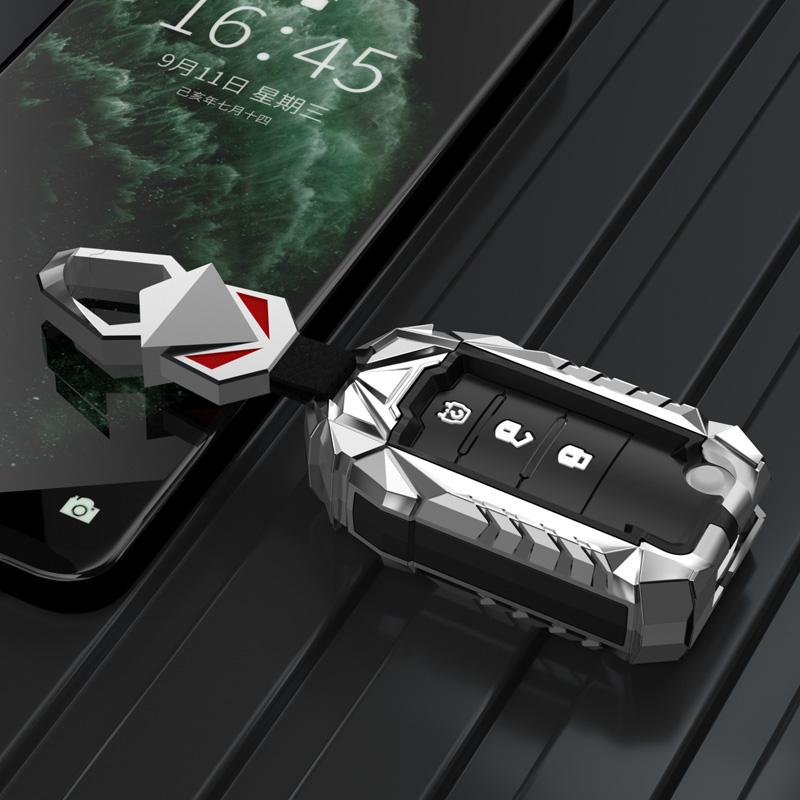 Styling Mouldings Folding Zinc Alloy Silica Gel Car Key Cover Case Shell For Dongfeng DFM DFSK Glory 580 F507 S30 H30 AX7 Access