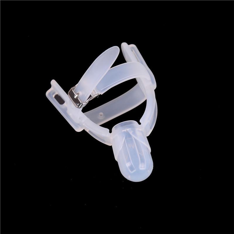 Babypleie Silikon Sunne Tommelhansker Forebygger Stoppe Fingersuging Biteleke