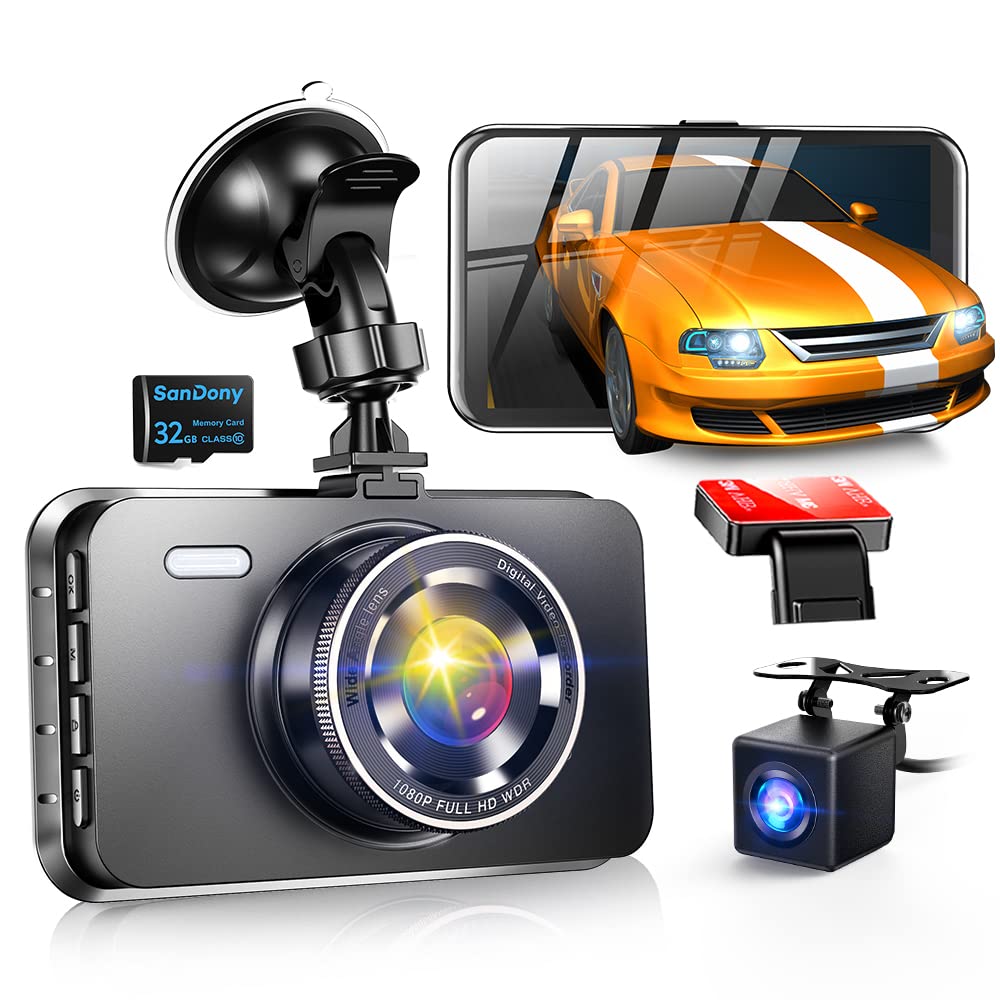 

Компактный видеорегистратор с передней и задней камерами, карта 32 ГБ, инфракрасный ночной светодиод, светофор, легкая быстрая парковка, непрерывная перезапись, японская инструкция