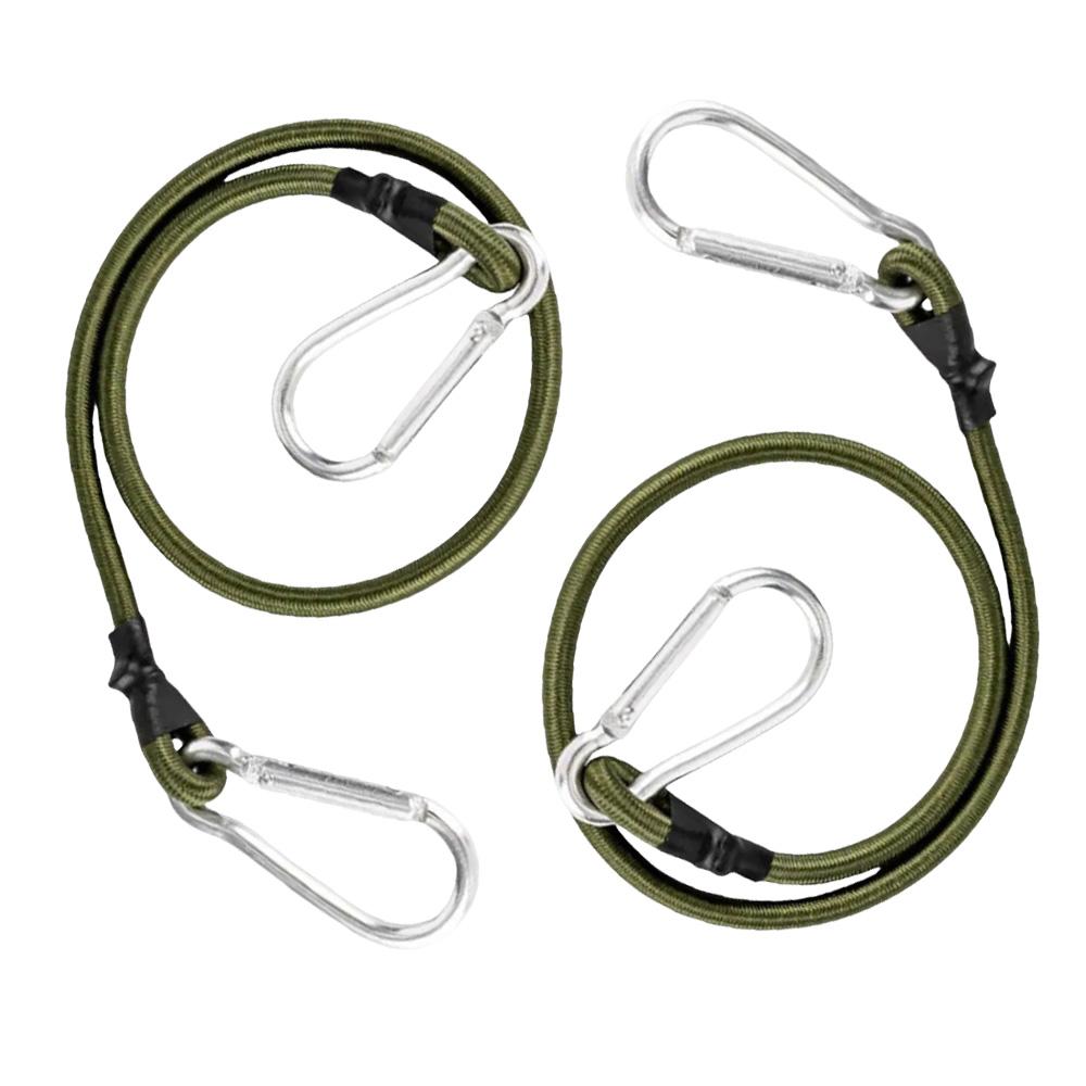 

2 шт. Уличный сверхпрочный эластичный шнур-банджи, эластичная стяжка, веревка, карабины, веревки для упаковки багажа для каякинга, велоспорта, кемпинга