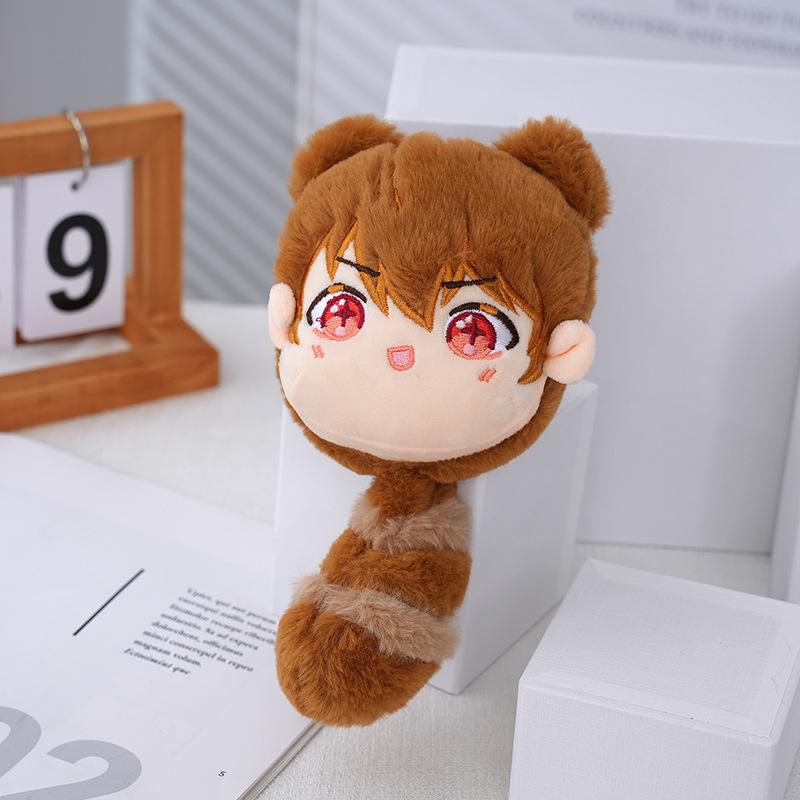 

Genshin Lovely Impact Plush Keychain Dolls Xiao Alhaitham For Gift Girls темно-коричневого