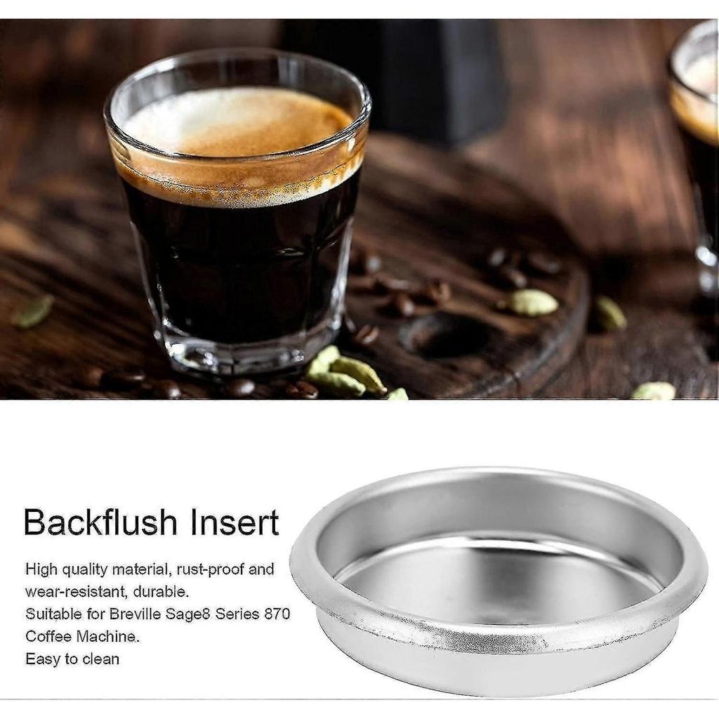 Blind Filter,blanking Disc,54mm Metal Blind Filter,rustproof Wear Resistant Backflush Insert Blind Disk For Espresso Coffee Machine Maker Back Flush I