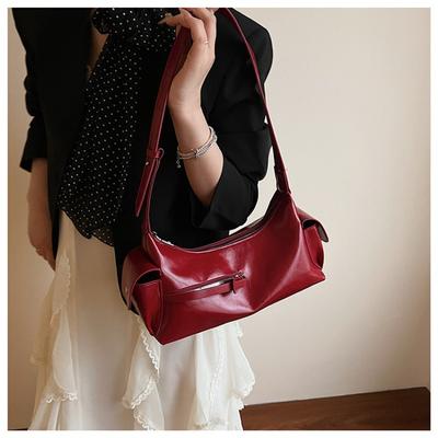 Niche Design Underarm Bag New Women's Bag Fashionable Versatile Double Pocket Large Capacity Shoulder Bag