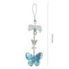 Elegant Butterfly Phone Lanyard Multipurpose Phone Charm Ornament Acrylic Pendant Mobile Accessory for Women Daily Use