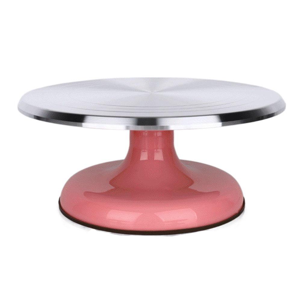

Алюминий Цинк Цинковый сплав Вращающийся столик для торта на день рождения 10 /12 дюймов Вращающаяся подставка для десертов Кексы 10 inch розовый