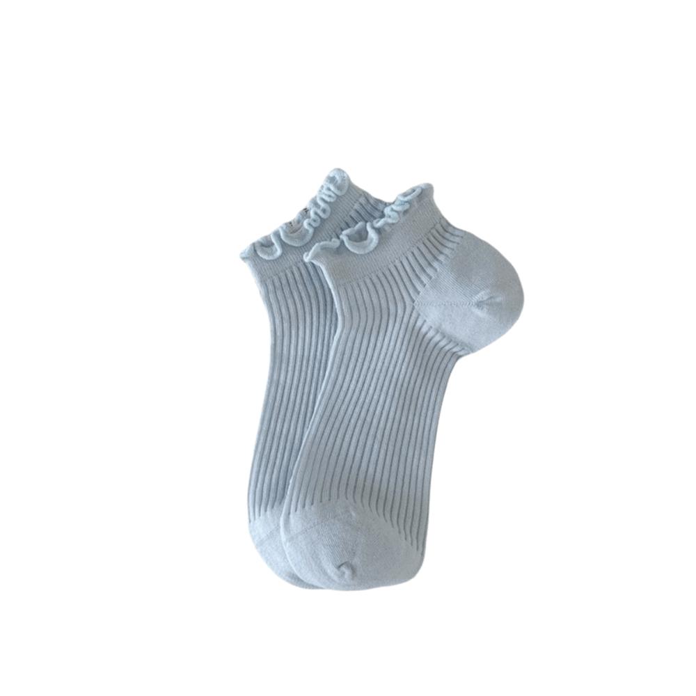 Mid-calf Women s Socks Ruffle Mesh Tube Socks Elastic Ankle Socks  Kids Girls синий