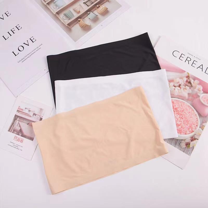 Letni damski top typu bandeau z modalu, solidny, oddychający, bez ramiączek, biustonosz typu bandeau, miękki, bezszwowy, damski, swobodny top typu crop top