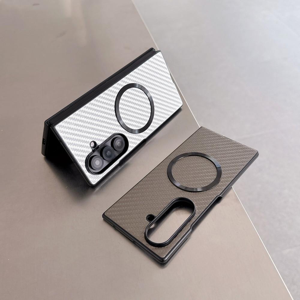 For Samsung Galaxy Z Fold 7 Case Hard PC Carbon Fiber Magnetic Protective Back Cover Case For Samsung Z Fold 7 6 5 4 Phone Shell