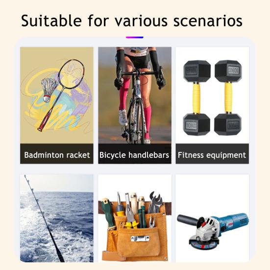 5 Stück Badminton Schläger Griffband Anti-Rutsch Schweißabsorbierend Stoßfest Atmungsaktiv Elastisch Angelrute Tennis Schläger Schläger Übergriff Wickel